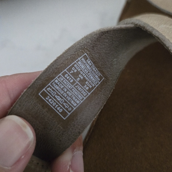 Chaco Wayfarer Tan Leather Flat Sandals Size 7 Womens - Picture 8 of 8